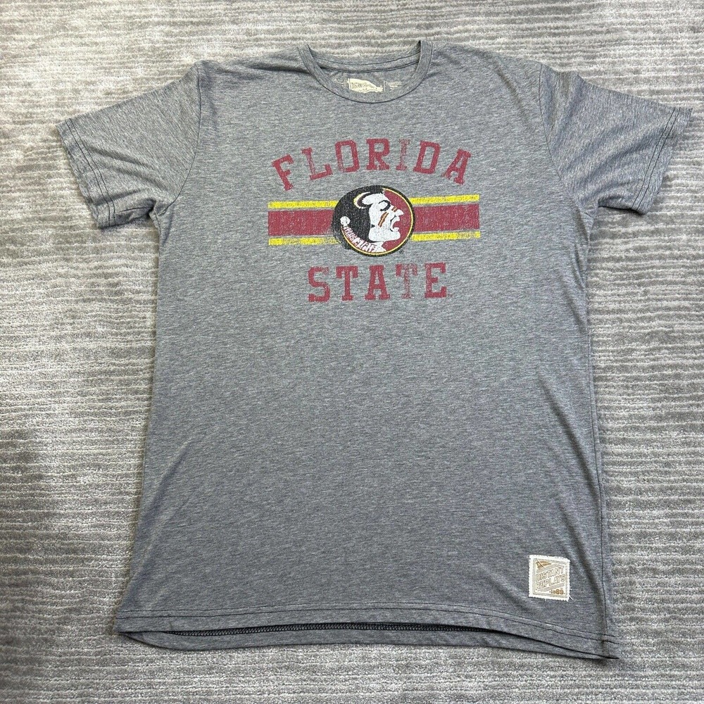 Florida State Seminoles Shirt Mens Large Gray Collegiate Casual
